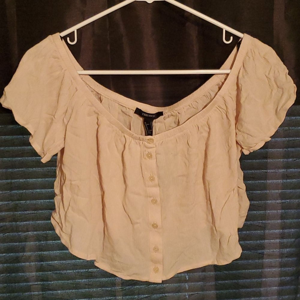 Forever 21 Sand color Woven Top